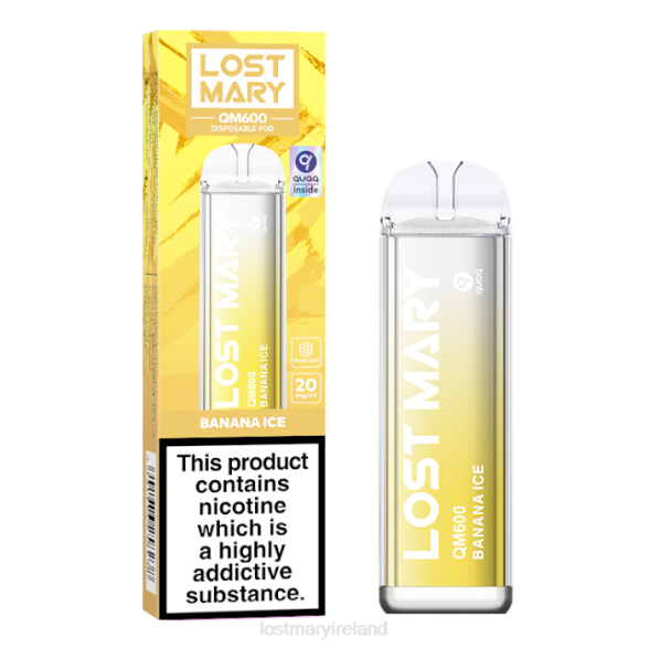 LOST MARY flavours Z4LH167 LOST MARY QM600 Disposable Vape Banana Ice
