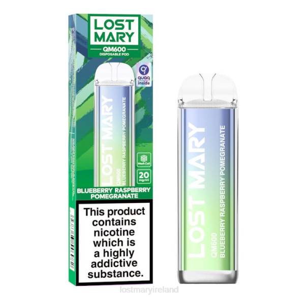 LOST MARY liquid Z4LH159 LOST MARY QM600 Disposable Vape Blueberry Raspberry Pomegranate