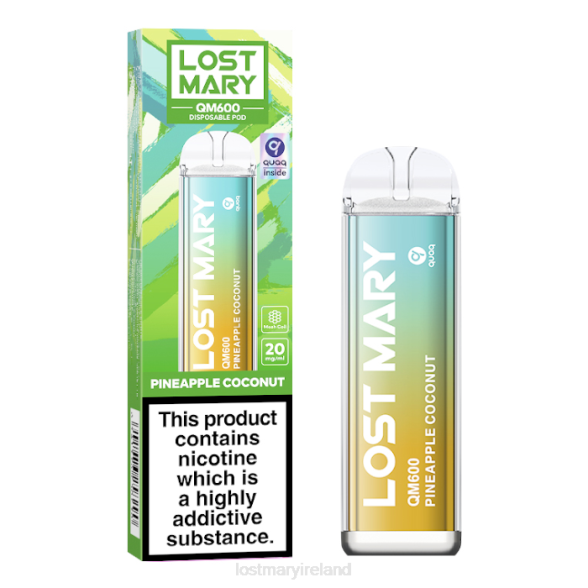 LOST MARY liquid Z4LH169 LOST MARY QM600 Disposable Vape Pineapple Coconut
