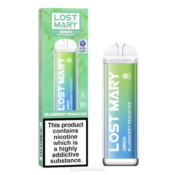 LOST MARY online Z4LH161 LOST MARY QM600 Disposable Vape Blueberry Peach Ice