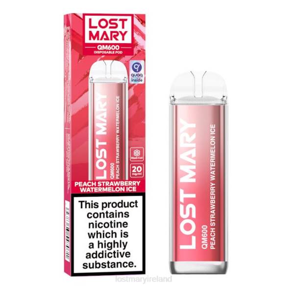 LOST MARY vape Z4LH166 LOST MARY QM600 Disposable Vape Peach Strawberry Watermelon