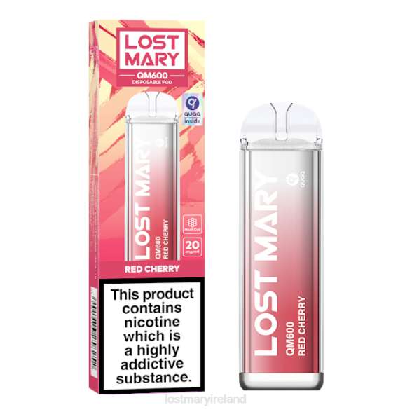 LOST MARY vape flavours Z4LH162 LOST MARY QM600 Disposable Vape Red Cherry