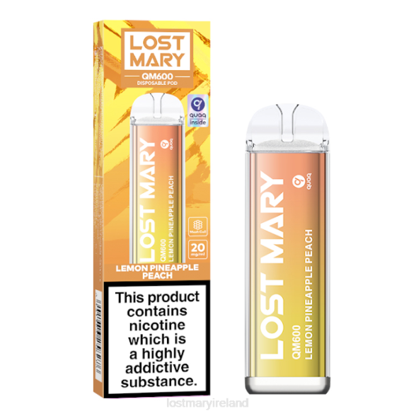LOST MARY vape juice Z4LH163 LOST MARY QM600 Disposable Vape Lemon Pineapple Peach