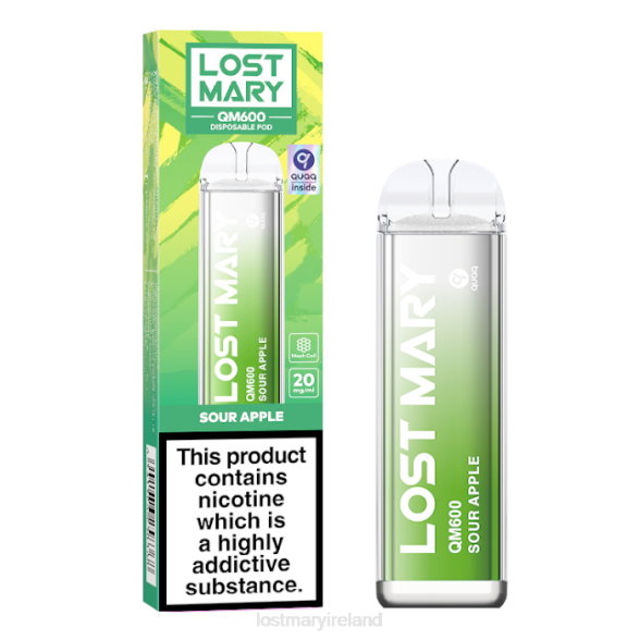 LOST MARY vape sale Z4LH165 LOST MARY QM600 Disposable Vape Sour Apple