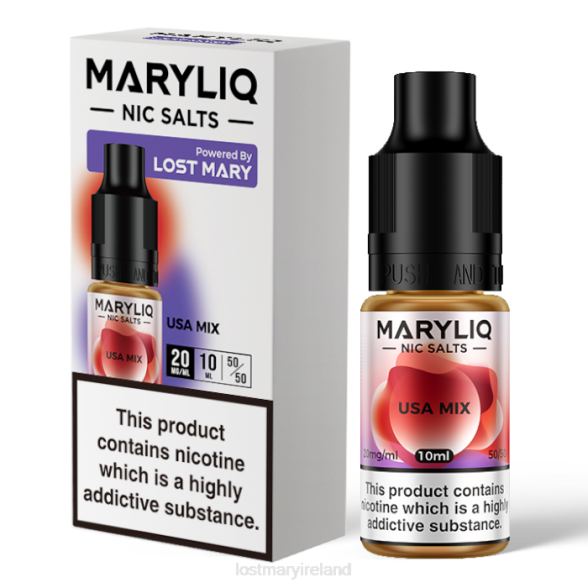 LOST MARY liquid Z4LH219 LOST MARY MARYLIQ Nic Salts - 10ml Usa Mix