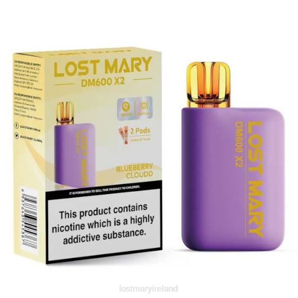 LOST MARY flavours Ireland Z4LH190 LOST MARY DM600 X2 Disposable Vape Blueberry Cloud