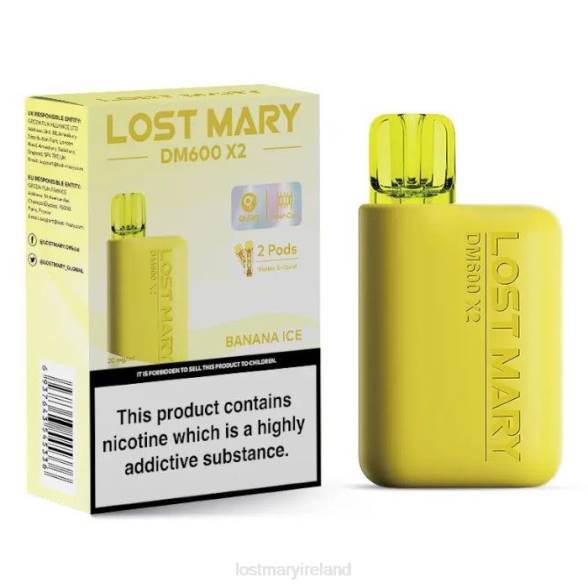 LOST MARY flavours Z4LH187 LOST MARY DM600 X2 Disposable Vape Banana Ice