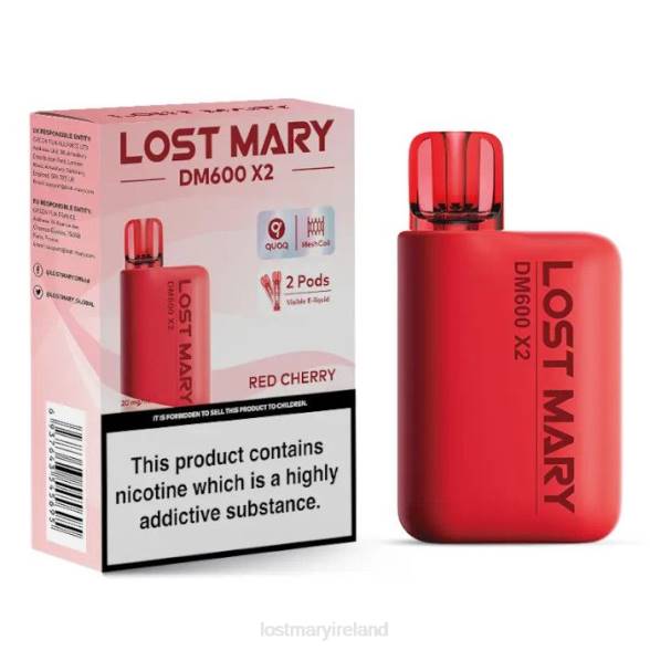 LOST MARY vape Ireland Z4LH198 LOST MARY DM600 X2 Disposable Vape Red Cherry