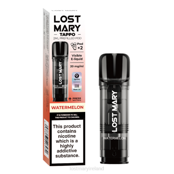 LOST MARY flavours Z4LH177 LOST MARY Tappo Prefilled Pods - 20mg - 2PK Watermelon