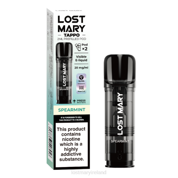 LOST MARY vape Z4LH176 LOST MARY Tappo Prefilled Pods - 20mg - 2PK Spearmint