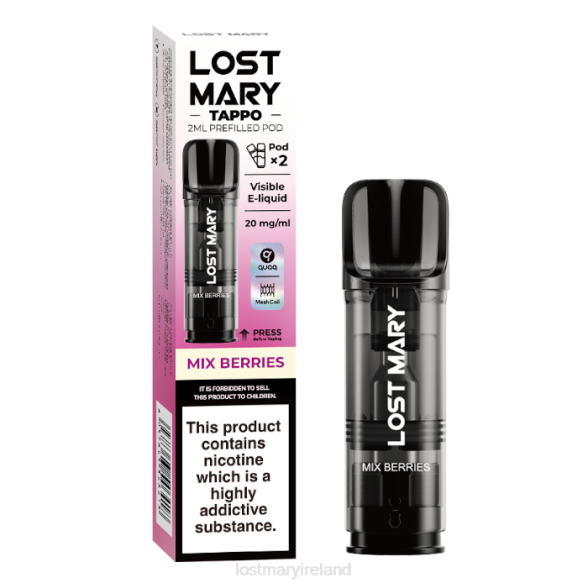 LOST MARY vape juice Z4LH183 LOST MARY Tappo Prefilled Pods - 20mg - 2PK Mix Berries